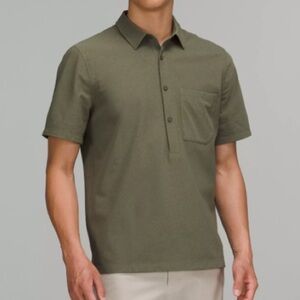 Lululemon WovenAir Popover Shirt In Medium Olive